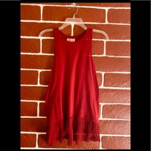 Hollister burgundy tank blouse